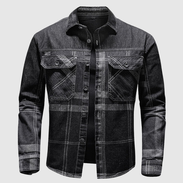 Jack Washington Plaid Denim Shirt