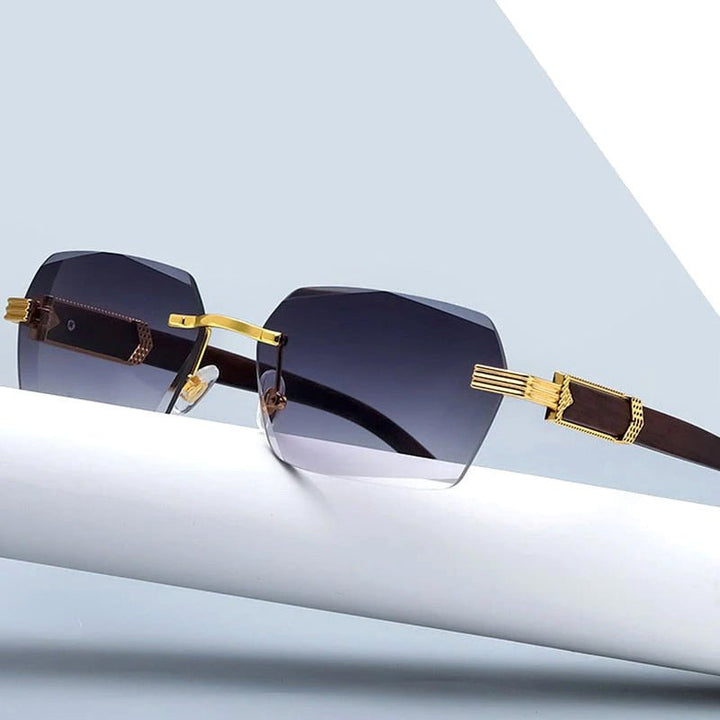 Jack Washington Rimless Gradient Sunglasses