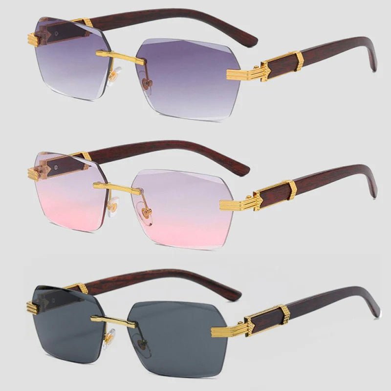 Jack Washington Rimless Gradient Sunglasses