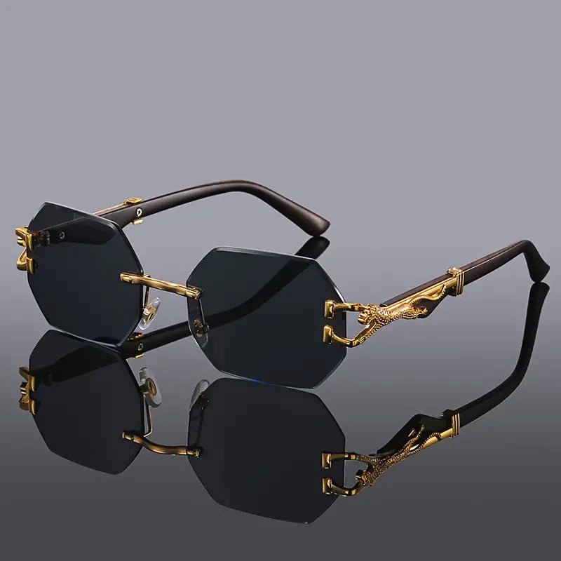 James Scott Edge Leopard Sunglasses