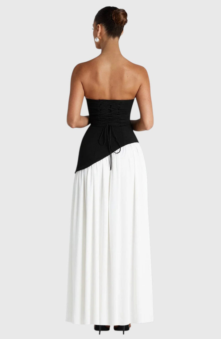SAUNDRA™ | ELEGANT BACKLESS PLEATED MAXI DRESS