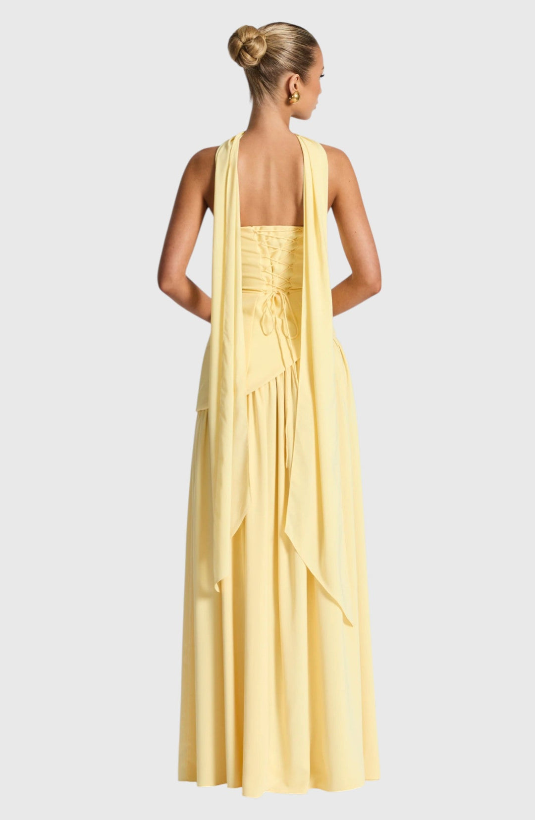 SAUNDRA™ | ELEGANT BACKLESS PLEATED MAXI DRESS