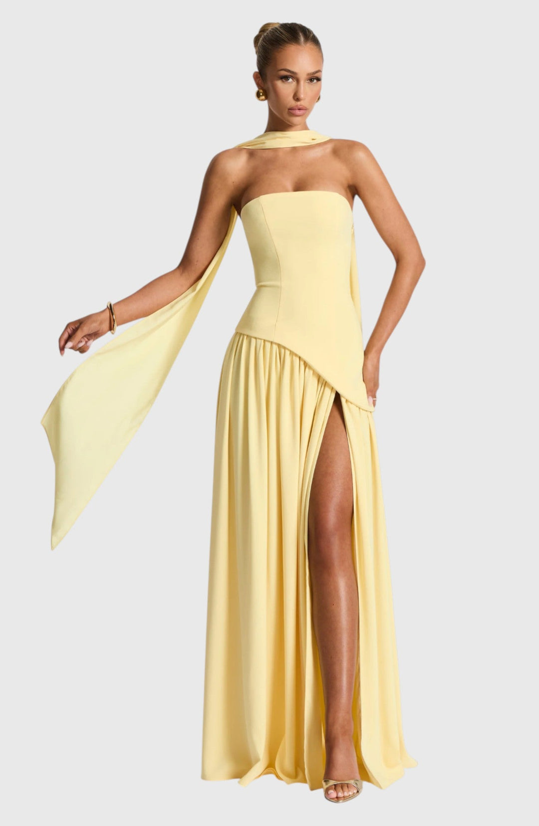 SAUNDRA™ | ELEGANT BACKLESS PLEATED MAXI DRESS