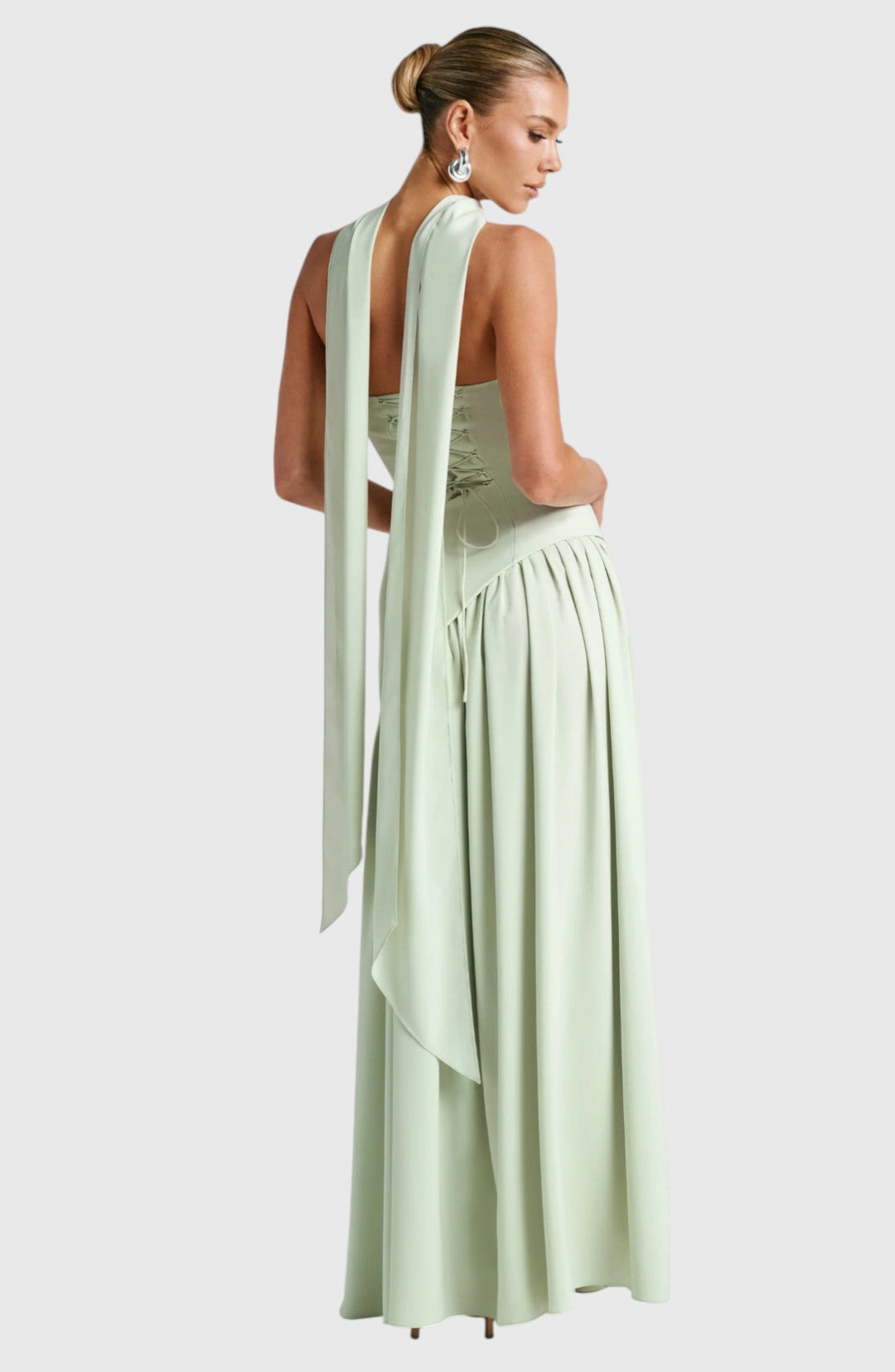 SAUNDRA™ | ELEGANT BACKLESS PLEATED MAXI DRESS