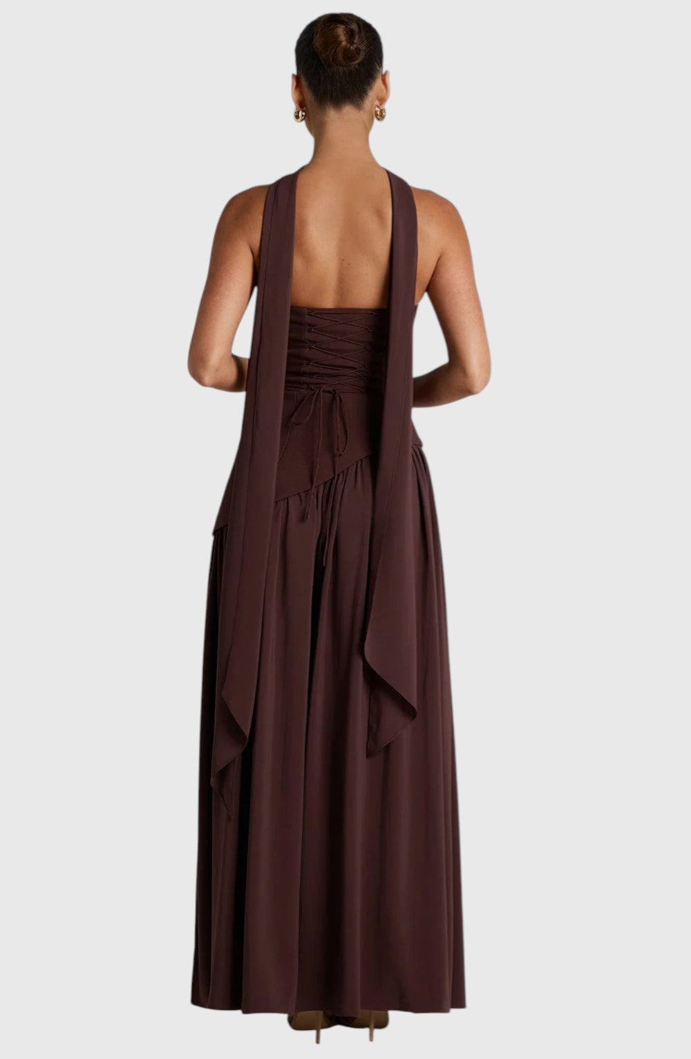 SAUNDRA™ | ELEGANT BACKLESS PLEATED MAXI DRESS