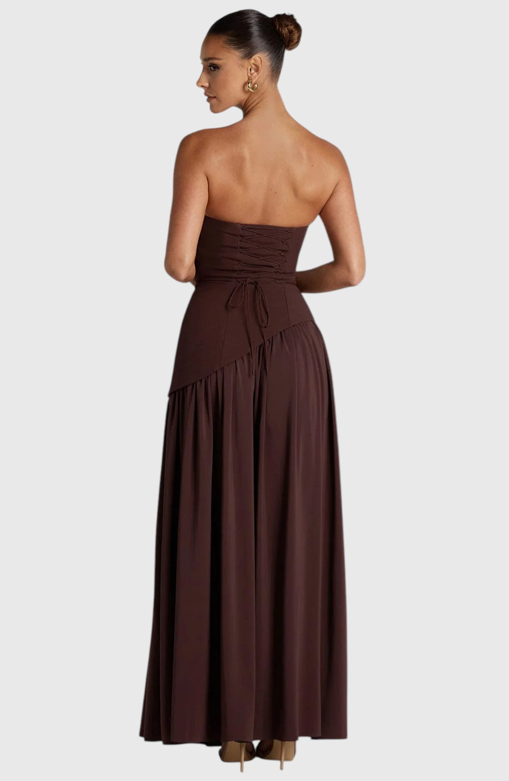 SAUNDRA™ | ELEGANT BACKLESS PLEATED MAXI DRESS