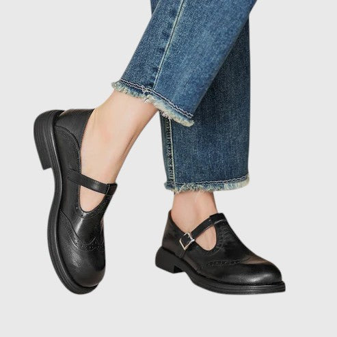 EMBERLY™ | ELEGANT GENUINE LEATHER MARY JANES