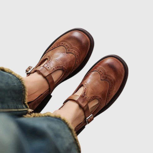 EMBERLY™ | ELEGANT GENUINE LEATHER MARY JANES