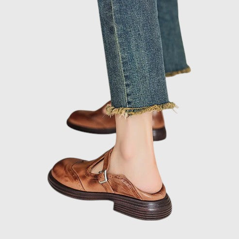 EMBERLY™ | ELEGANT GENUINE LEATHER MARY JANES