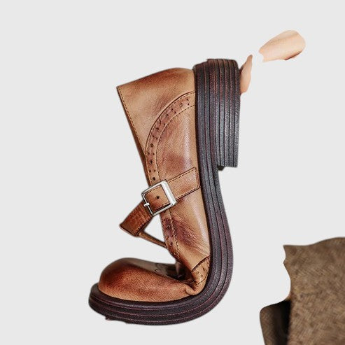 EMBERLY™ | ELEGANT GENUINE LEATHER MARY JANES