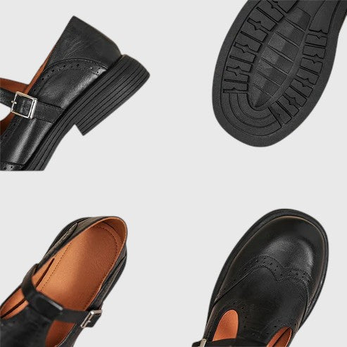 EMBERLY™ | ELEGANT GENUINE LEATHER MARY JANES