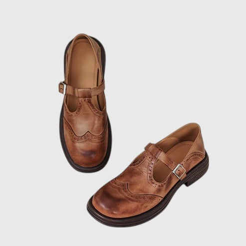 EMBERLY™ | ELEGANT GENUINE LEATHER MARY JANES