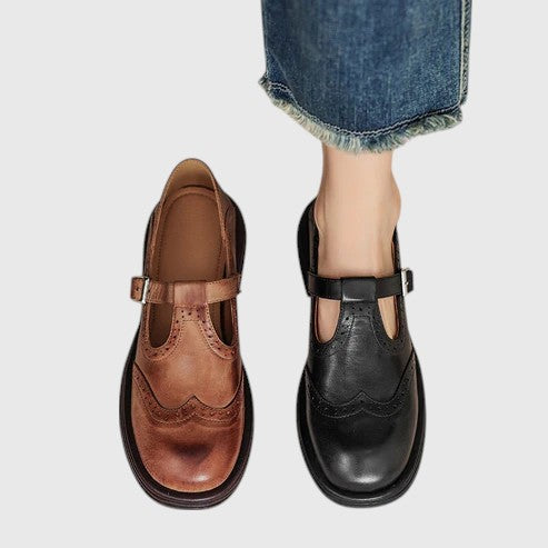 EMBERLY™ | ELEGANT GENUINE LEATHER MARY JANES