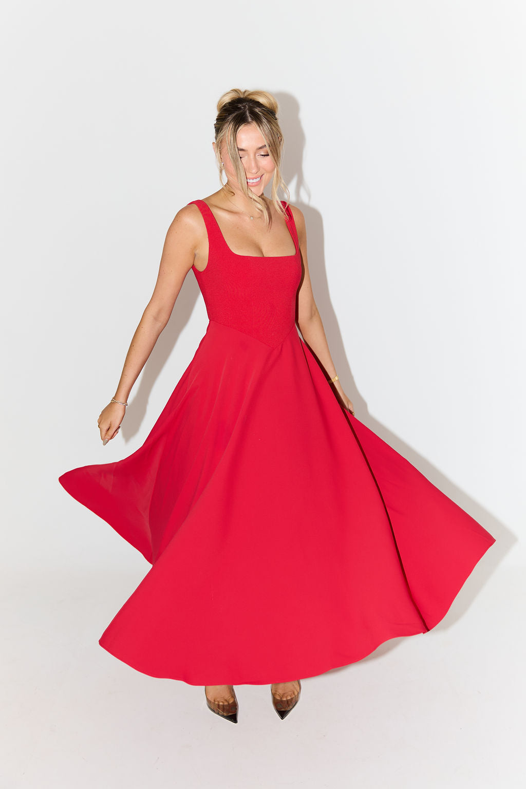 PAULETTE™ | TIMELESS FLOWY MIDI DRESS