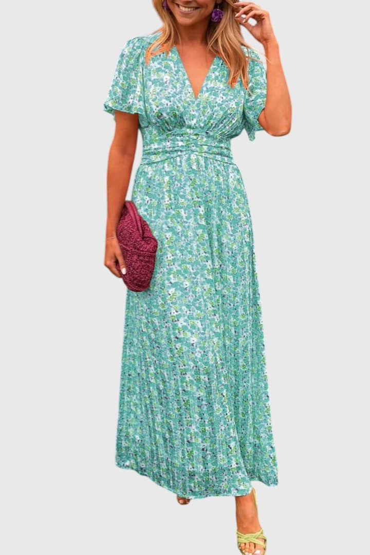 ADRIANE™ | ELEGANT V-NECK MAXI DRESS