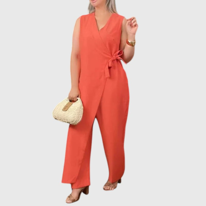 ERINN™ | ELEGANT V-NECK JUMPSUIT