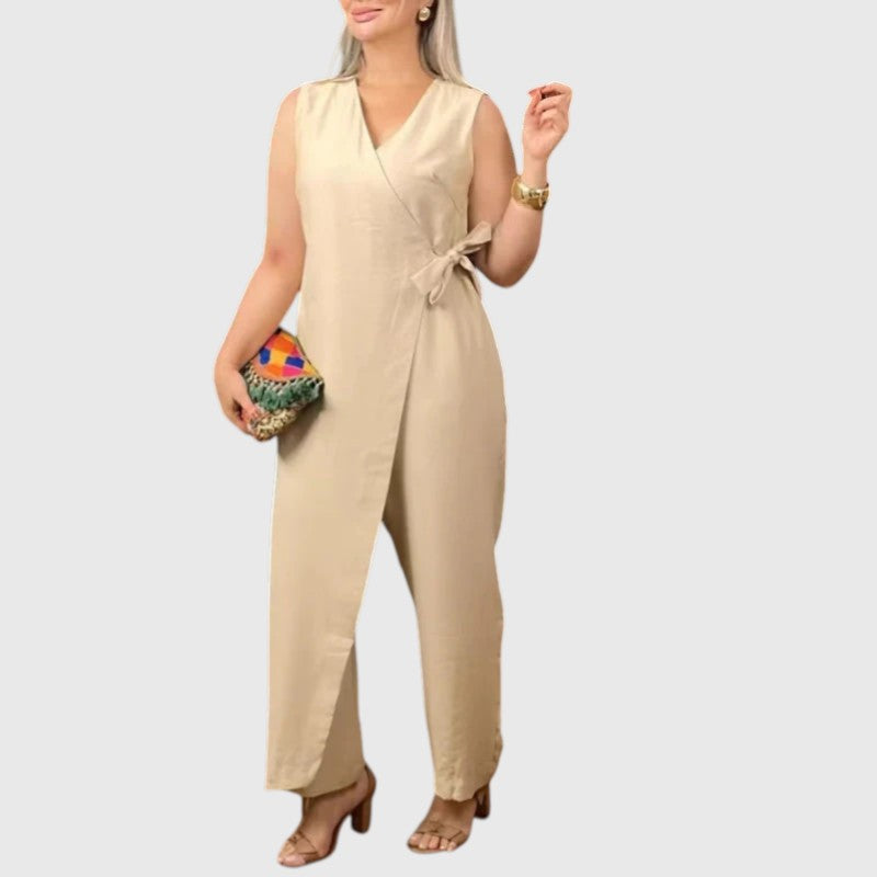 ERINN™ | ELEGANT V-NECK JUMPSUIT
