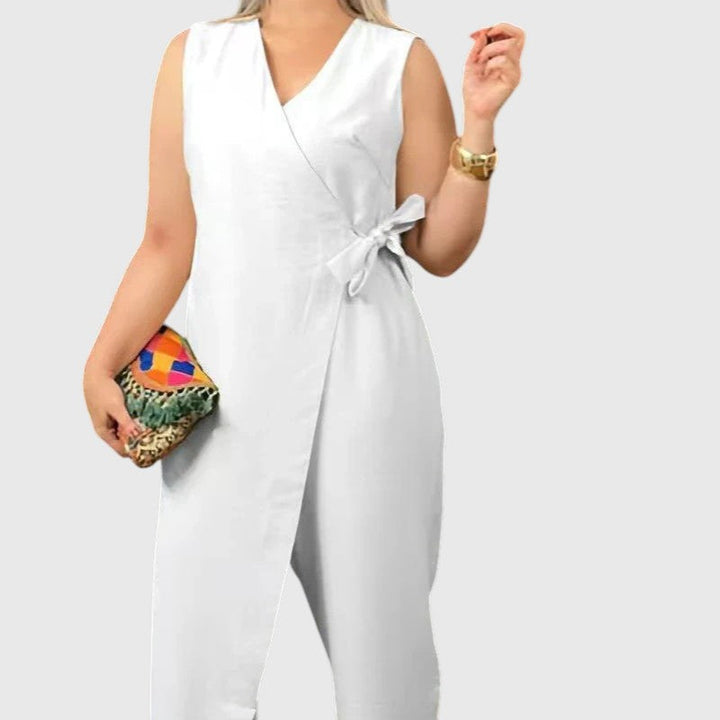 ERINN™ | ELEGANT V-NECK JUMPSUIT