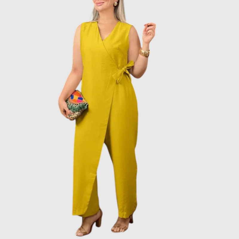 ERINN™ | ELEGANT V-NECK JUMPSUIT