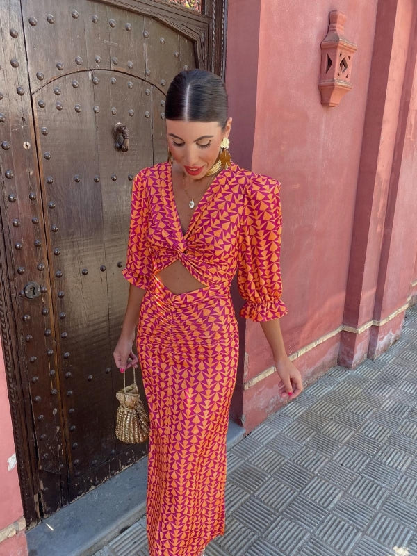 ZAYLEIGH™ | SATIN SUMMER MIDI DRESS