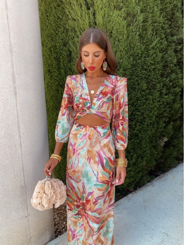 SERAPHINA™ | ELEGANT CUT-OUT MAXI DRESS