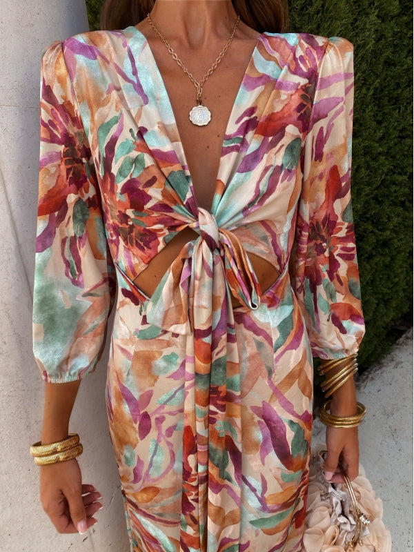 SERAPHINA™ | ELEGANT CUT-OUT MAXI DRESS