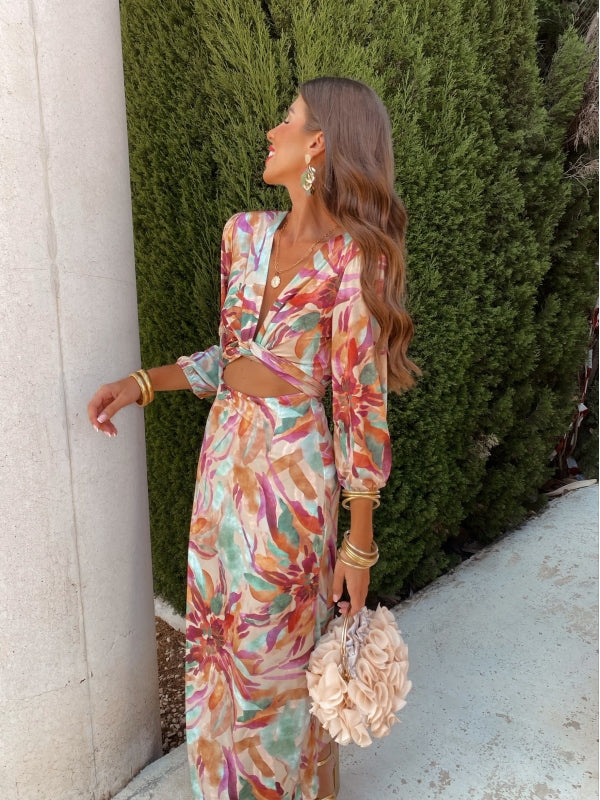 SERAPHINA™ | ELEGANT CUT-OUT MAXI DRESS