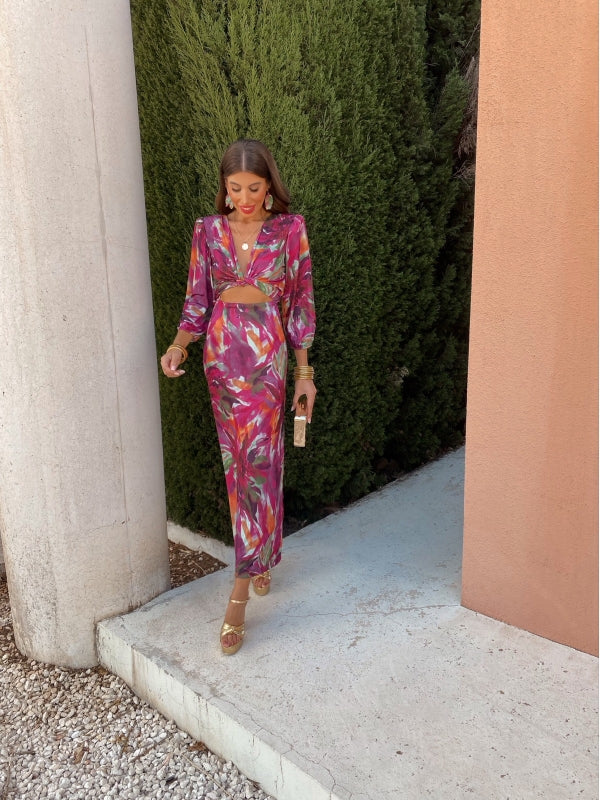 SERAPHINA™ | ELEGANT CUT-OUT MAXI DRESS
