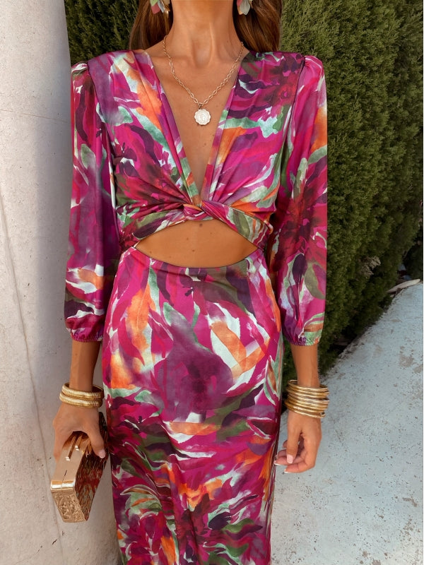 SERAPHINA™ | ELEGANT CUT-OUT MAXI DRESS
