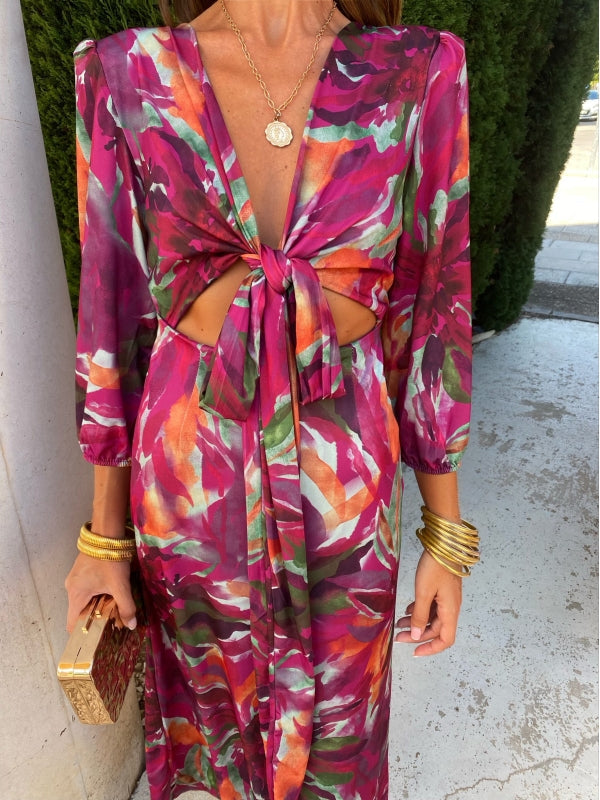 SERAPHINA™ | ELEGANT CUT-OUT MAXI DRESS